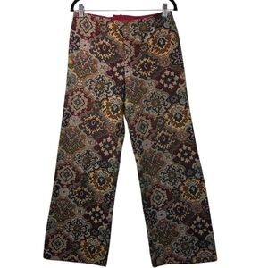 Vintage Campus Casuals Paisley Tapestry Pants Sz 13/14